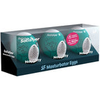 SATISFYER - 3 MASTURBATOR EGGS NAUGHTY - Amore24