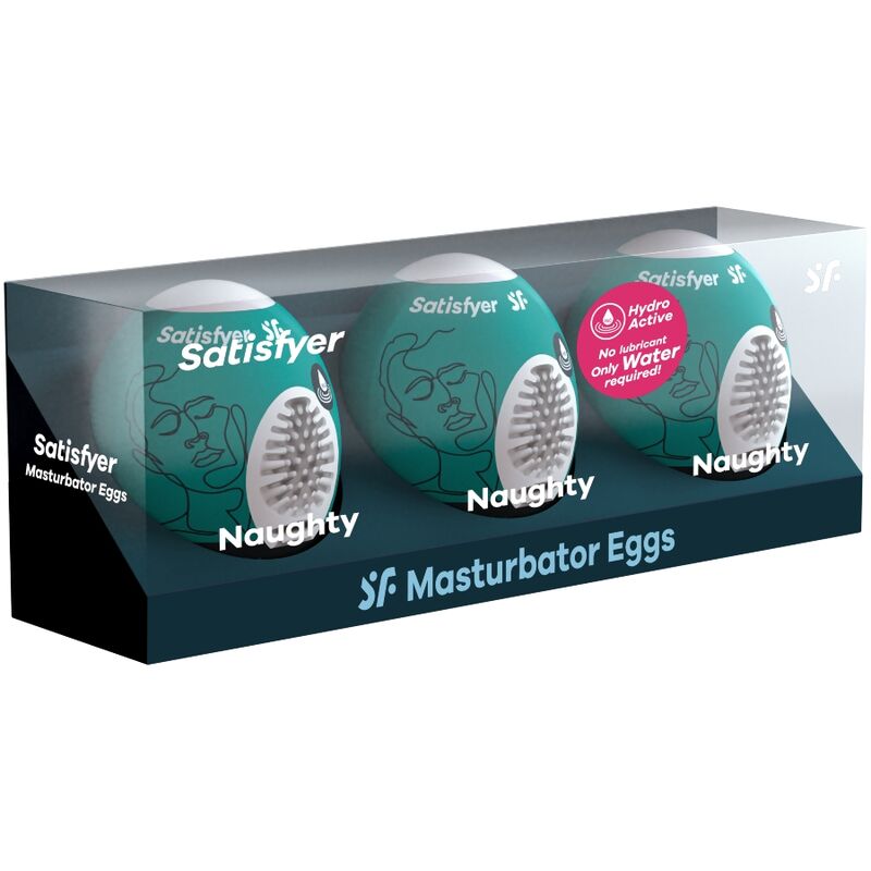SATISFYER - 3 MASTURBATOR EGGS NAUGHTY - Amore24