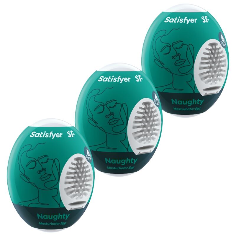 SATISFYER - 3 MASTURBATOR EGGS NAUGHTY - Amore24