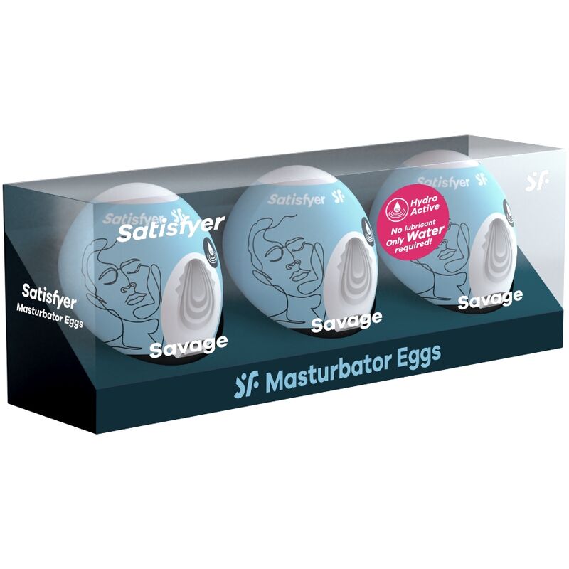 SATISFYER - 3 MASTURBATOR EGGS SAVAGE - Amore24