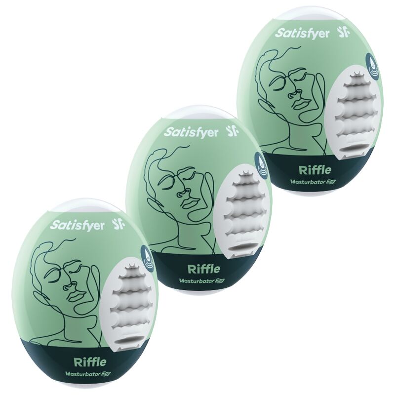 SATISFYER - 3 MASTURBATOR EGGS RIFFLE - Amore24
