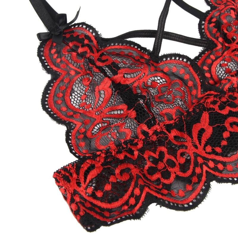 SUBBLIME - SET TWO PIECES SET LACE TOP AND PANTIES L/XL - Amore24