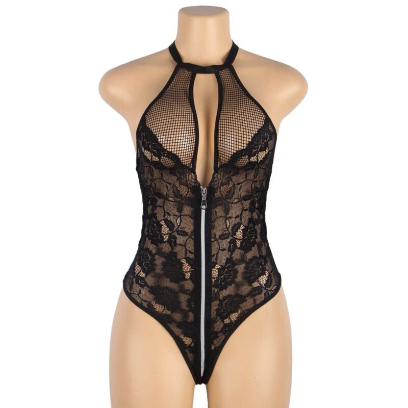 SUBBLIME - TEDDY FLORAL LACE ZIPPER L/XL - Amore24