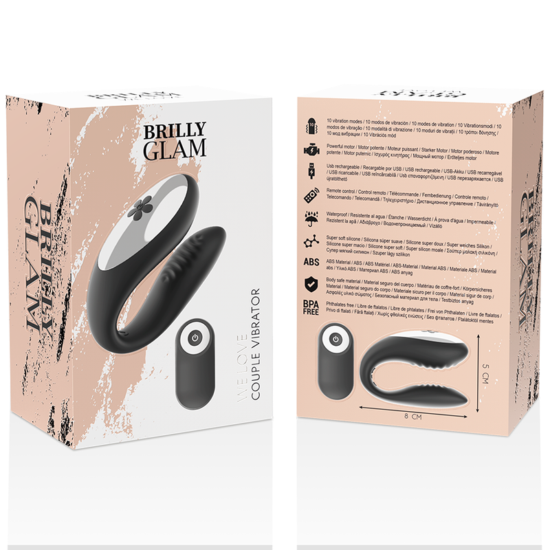 BRILLY GLAM - WE LOVE  FOR PARTNERS BLACK REMOTE CONTROL - Amore24