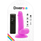 DIVERSIA - FLEXIBLE VIBRATING DILDO PURPLE 17 CM -O- 3.3 CM - Amore24