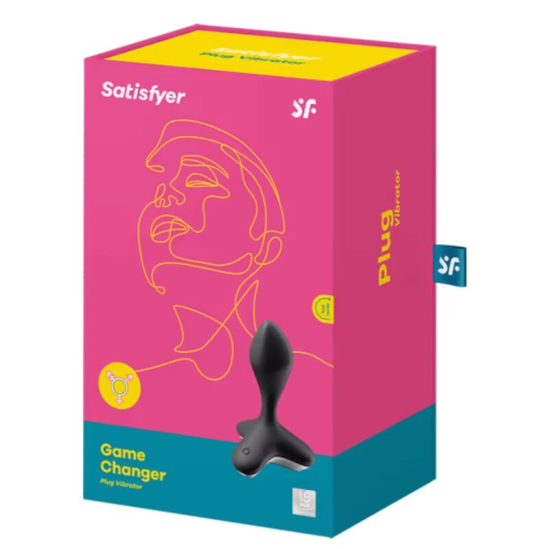 SATISFYER - GAME CHANGER PLUG VIBRATOR BLACK - Amore24
