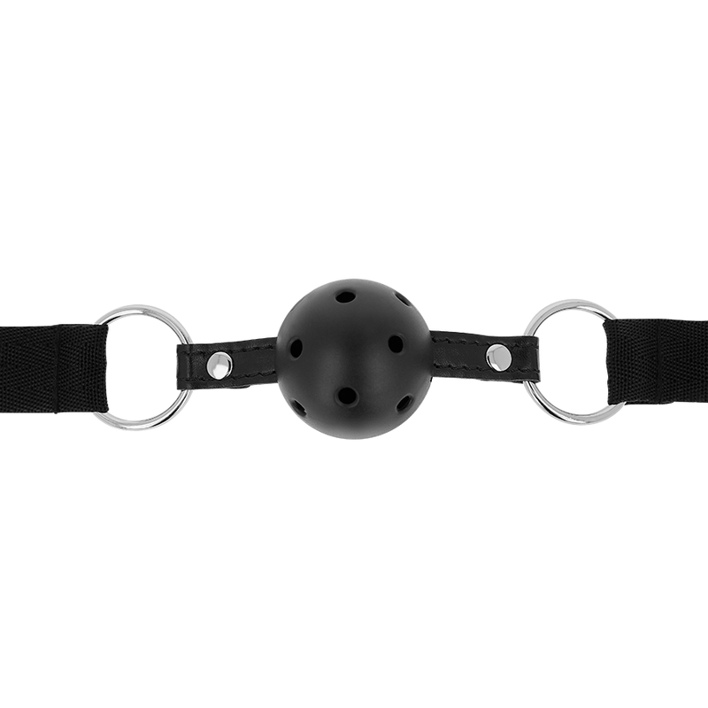 OHMAMA FETISH BLACK FABRIC BREATHABLE BALL GAG - Amore24