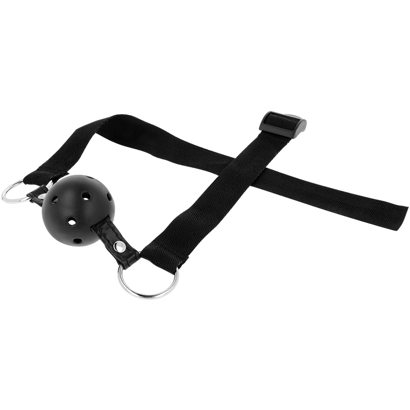 OHMAMA FETISH BLACK FABRIC BREATHABLE BALL GAG - Amore24