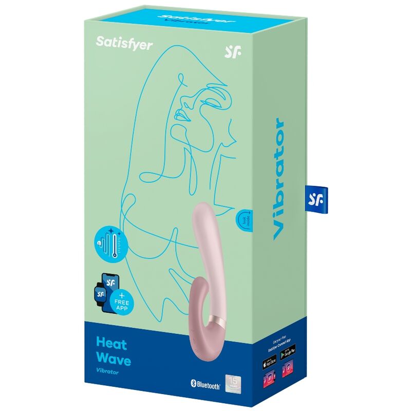 SATISFYER - HEAT WAVE VIBRATOR APP WHITE - Amore24