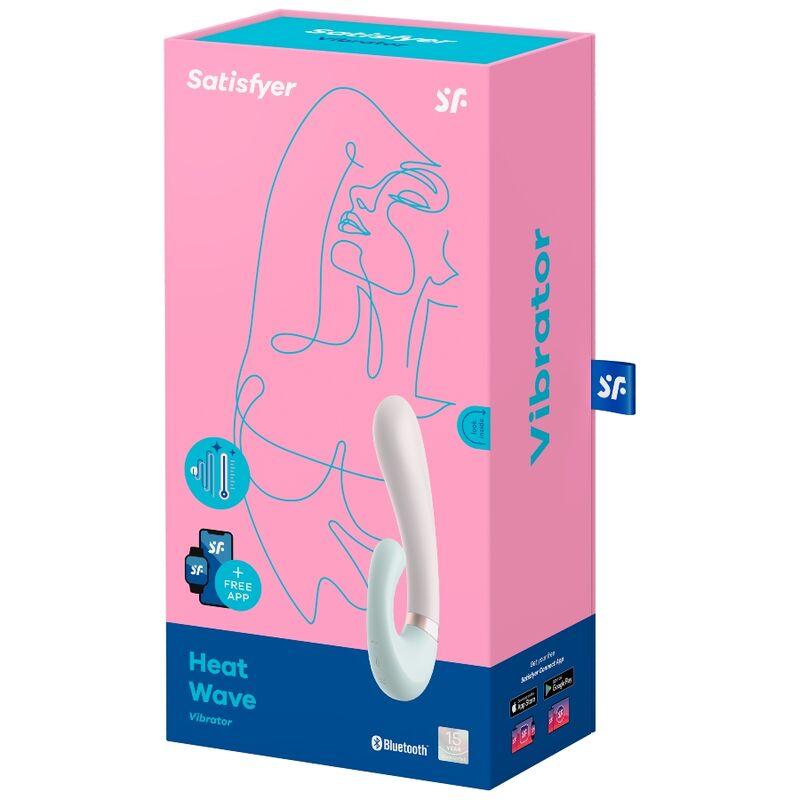 SATISFYER - HEAT WAVE VIBRATOR APP WHITE - Amore24
