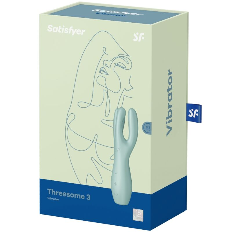 SATISFYER - THREESOME 3 VIBRATOR MINT - Amore24