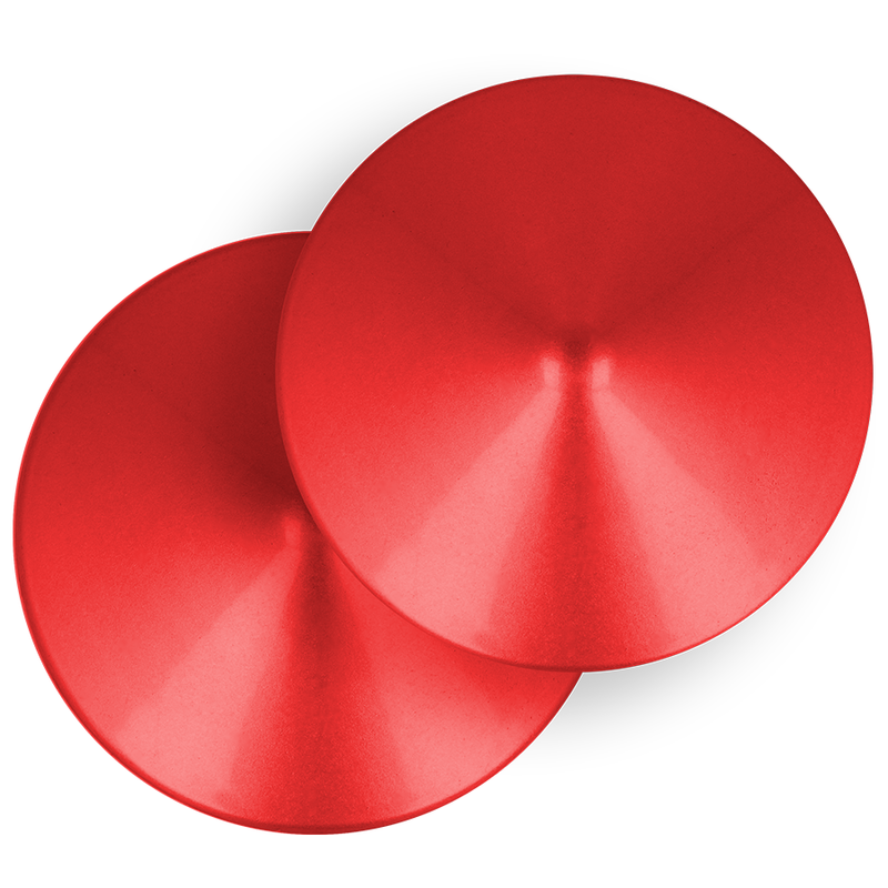 OHMAMA FETISH RED CIRCLE NIPPLE COVERS - Amore24