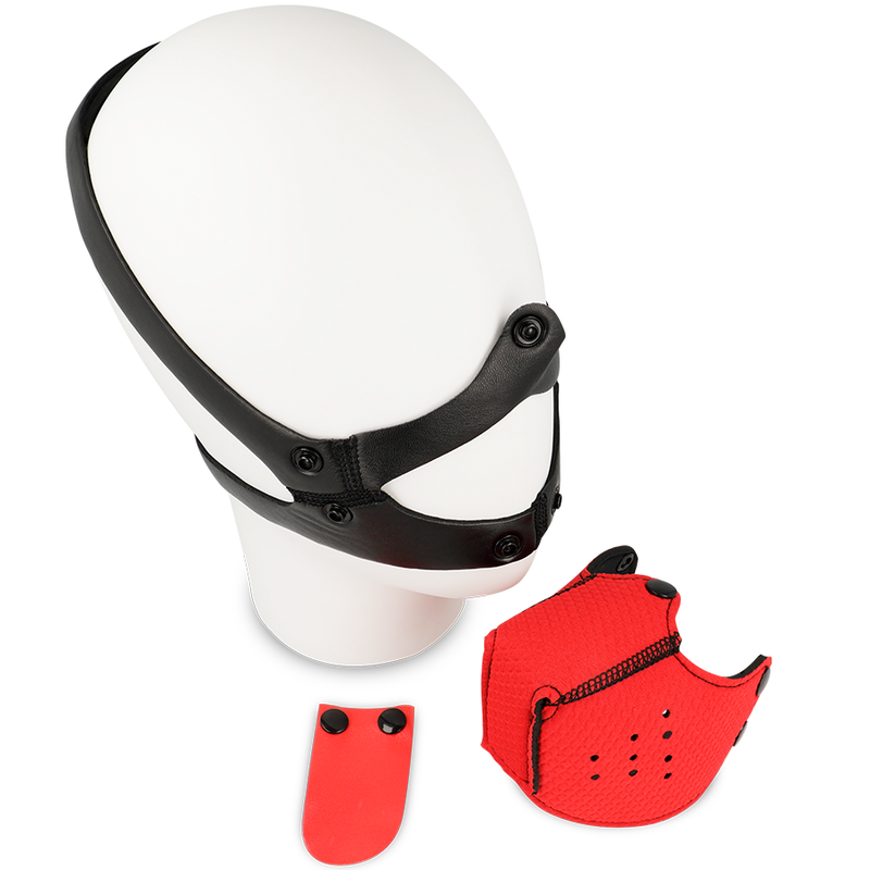 OHMAMA FETISH DOG MUZZLE - RED - Amore24
