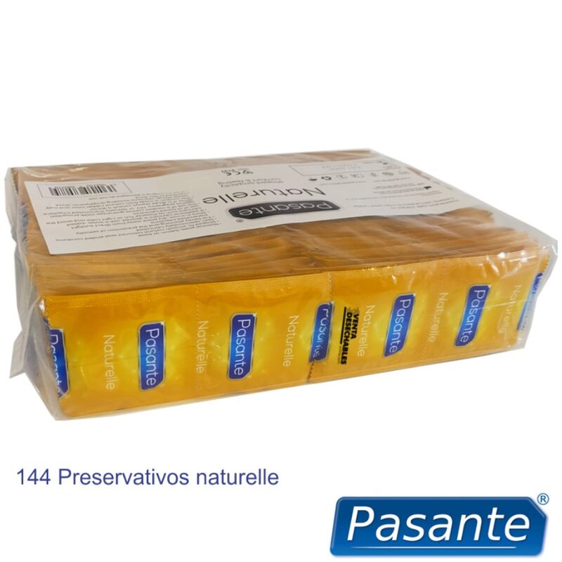 PASANTE - CONDOMS NATURELLE BAG 144 UNITS - Amore24