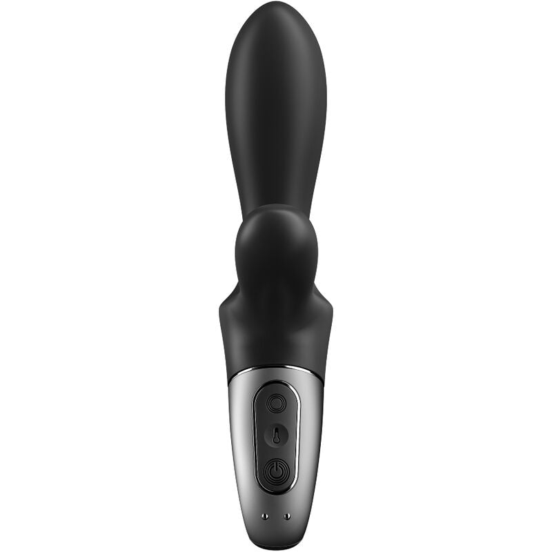 SATISFYER - HEAT CLIMAX+ ANAL VIBRATOR APP BLACK - Amore24