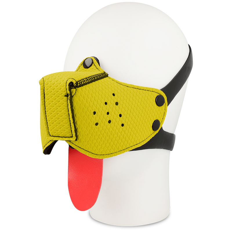 OHMAMA FETISH DOG MUZZLE - YELLOW - Amore24