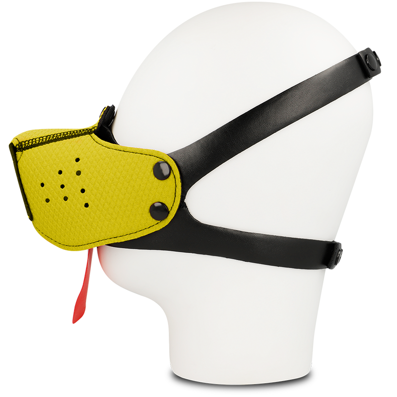 OHMAMA FETISH DOG MUZZLE - YELLOW - Amore24