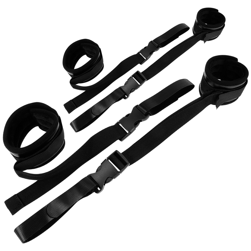 OHMAMA FETISH NYLON AND VELCRO RESTRAINT HANDCUFFS - Amore24