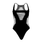 LEG AVENUE - BODY THONG RACERBACK BLACK - Amore24