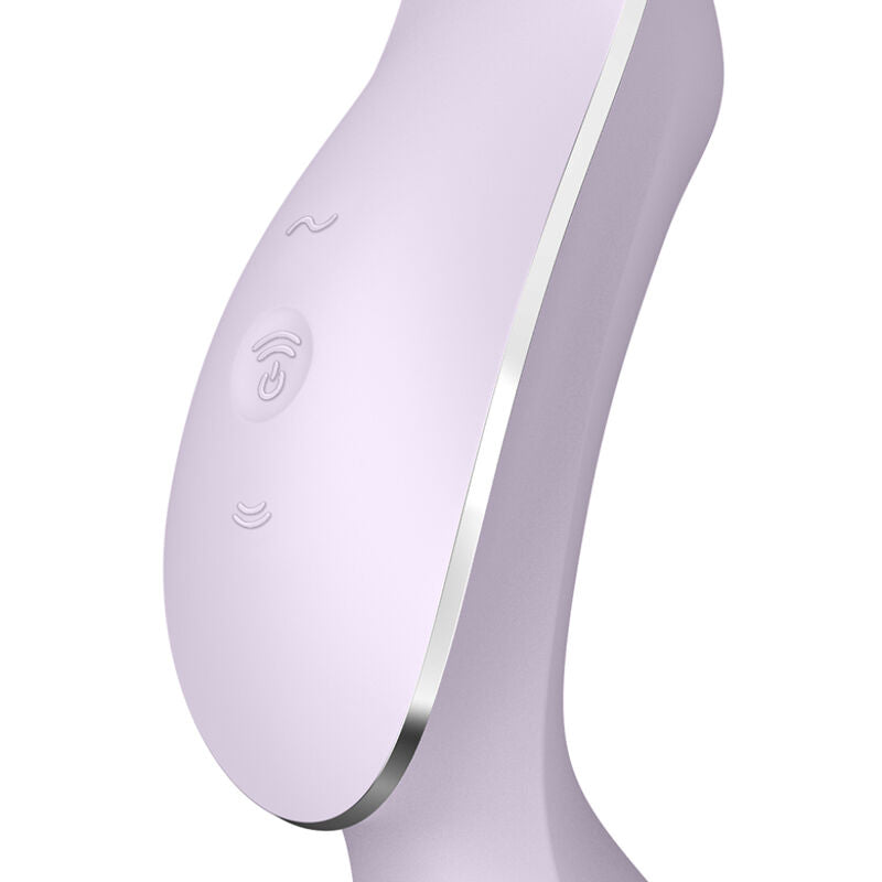SATISFYER - CURVY TRINITY 2 AIR PULSE VIBRATOR PURPLE - Amore24
