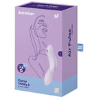 Satisfyer Curvy Trinity 2 Air Pulse vibrator packaging on a white background