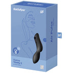 SATISFYER - CURVY TRINITY 2 AIR PULSE VIBRATOR PURPLE - Amore24