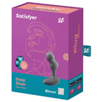 SATISFYER - DEEP DIVER VIBRATING PLUG APP BLUE - Amore24