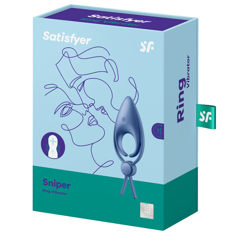 SATISFYER - SNIPER RING VIBRATOR BLACK - Amore24
