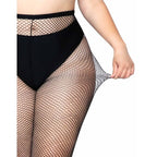 LEG AVENUE - FISHNET PANTYHOSE PLUS SIZE - Amore24
