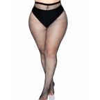 LEG AVENUE - BACKSEAM PANTYHOSE BLACK PLUS SIZE - Amore24