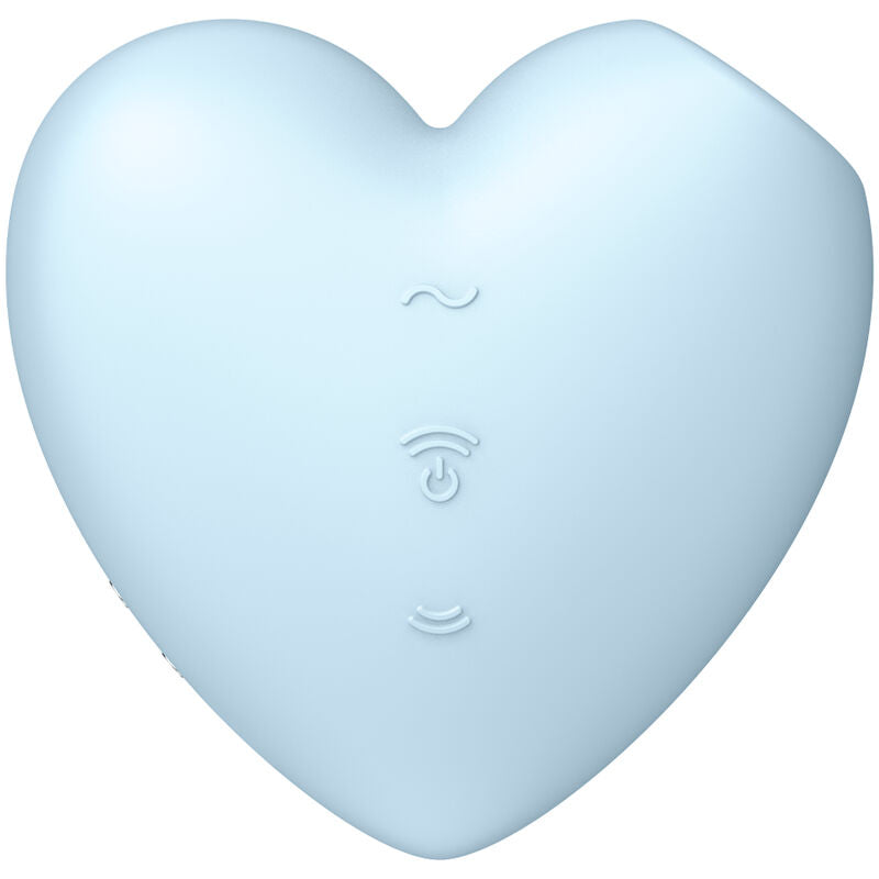 SATISFYER - CUTIE HEART AIR PULSE STIMULATOR & VIBRATOR PINK - Amore24