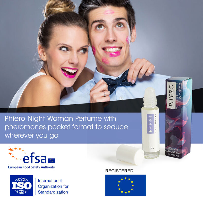 500 COSMETICS - PHIERO NIGHT WOMAN. PERFUME WITH PHEROMONES IN ROLL-ON FORMAT FOR WOMEN - Amore24