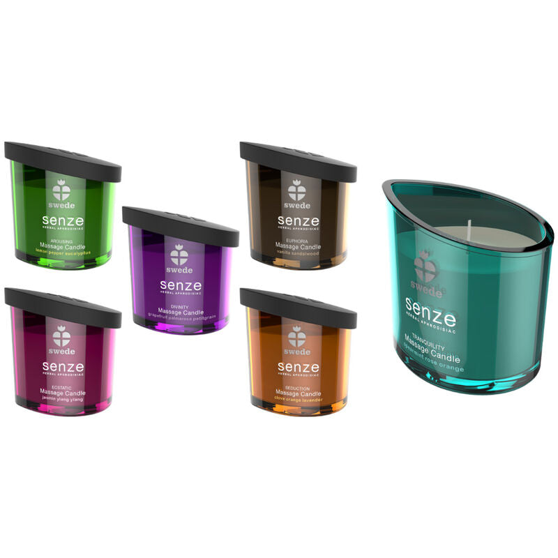 SWEDE - SENZE SEDUCTION MASSAGE CANDLE - CLOVE, ORANGE, LAVENDER - Amore24