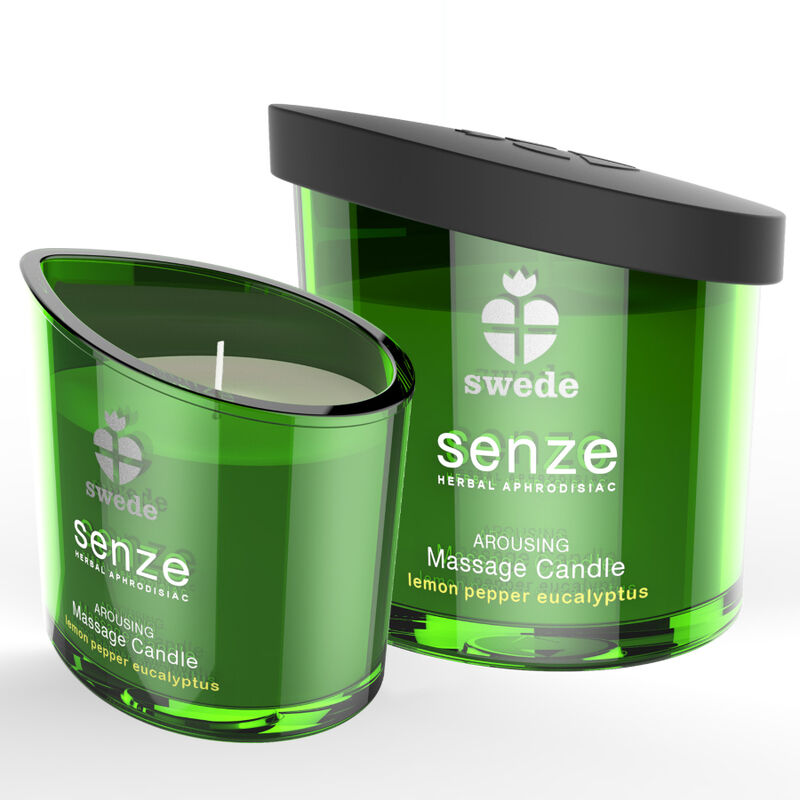 SWEDE - SENZE AROUSING MASSAGE CANDLE - LEMON, PEPPER, EUCALYPTUS - Amore24