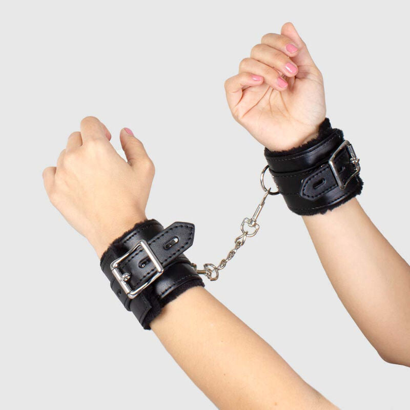 SECRETPLAY - BLACK BONDAGE HANDCUFFS BDSM COLLECTION - Amore24