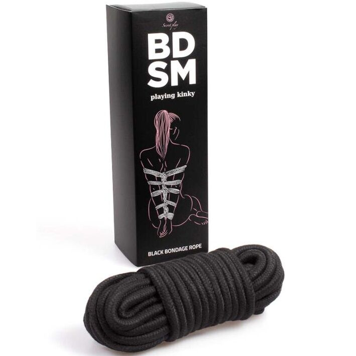 SECRETPLAY - BLACK BONDAGE ROPE BDSM COLLECTION - Amore24