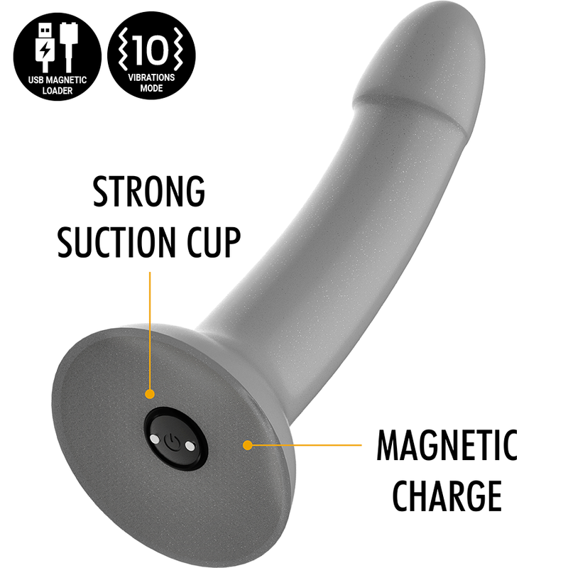 MYTHOLOGY - RUNE MAJESTIC DILDO S - VIBRATOR WATCHME WIRELESS TECHNOLOGY COMPATIBLE - Amore24