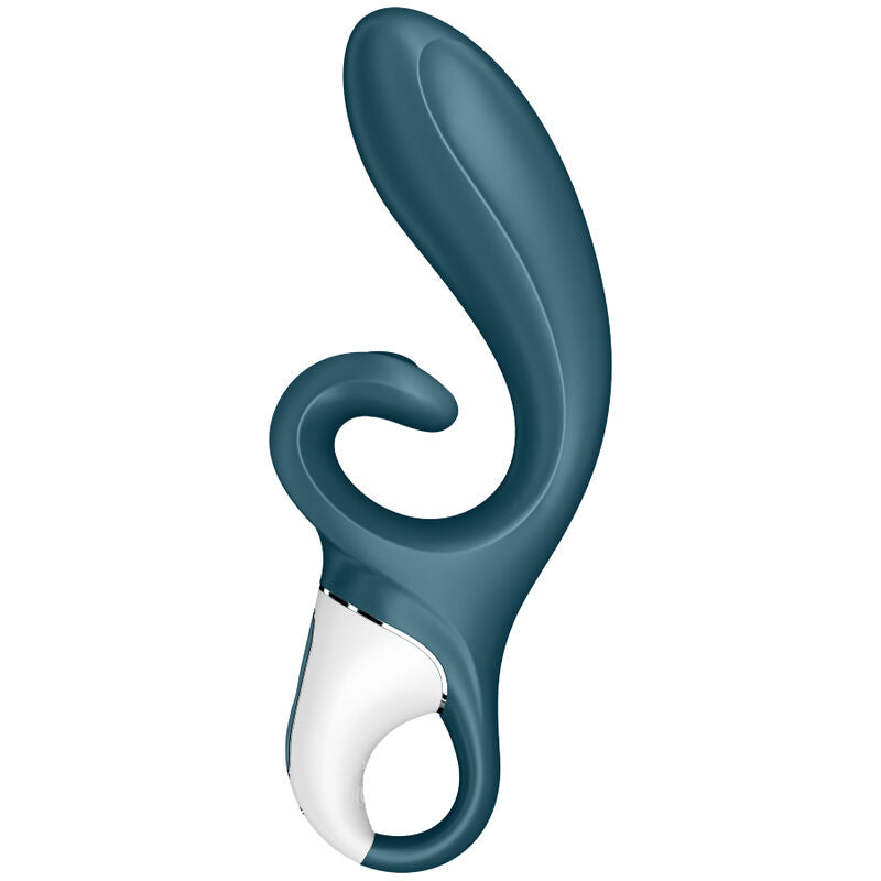 SATISFYER - HUG ME RABBIT VIBRATOR APP BLUE - Amore24