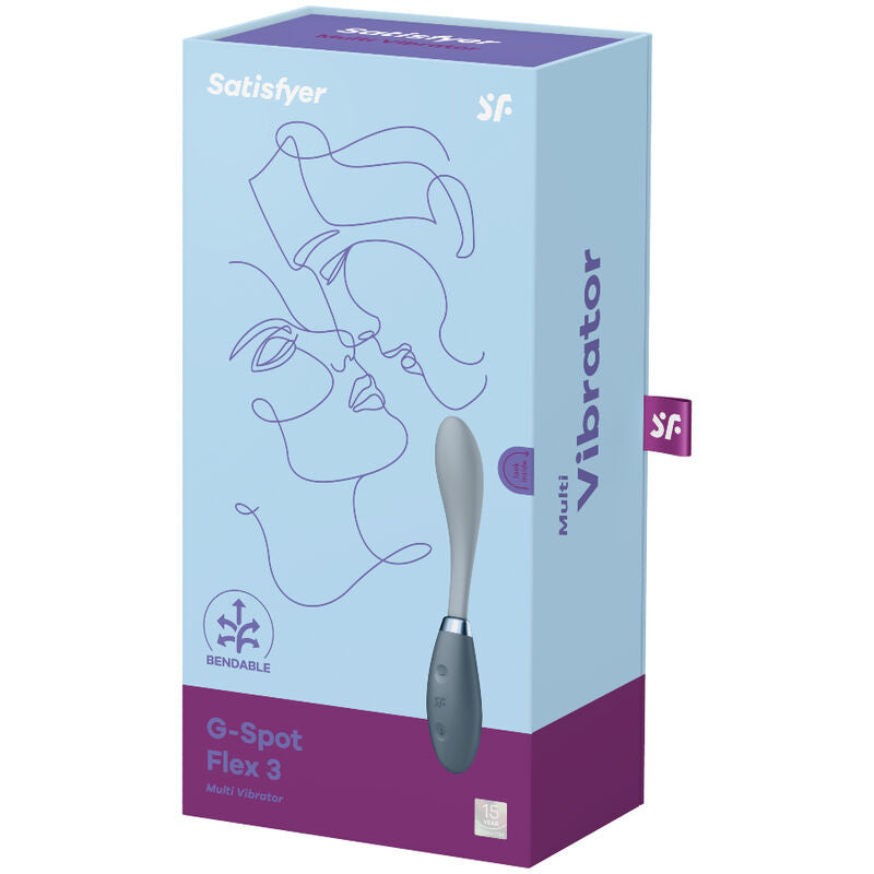 SATISFYER - G-SPOT FLEX 3 MULTI VIBRATOR RED - Amore24