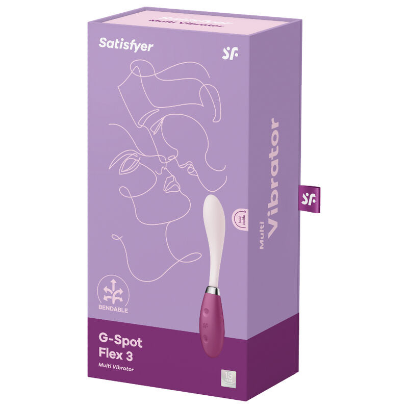 SATISFYER - G-SPOT FLEX 3 MULTI VIBRATOR RED - Amore24