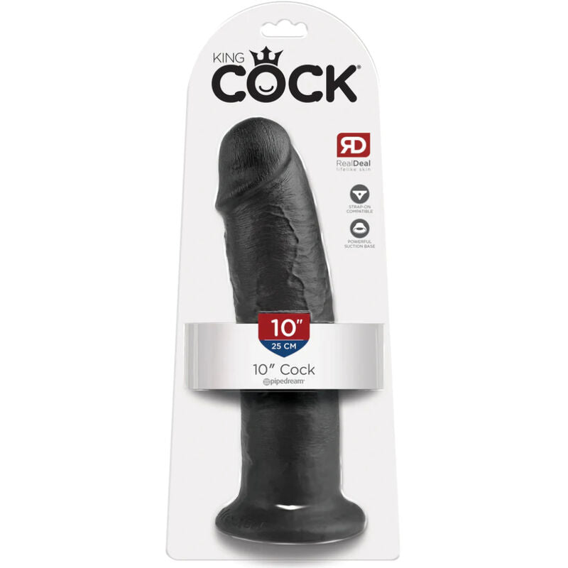 KING COCK - 10 DILDO BLACK 25 CM - Amore24
