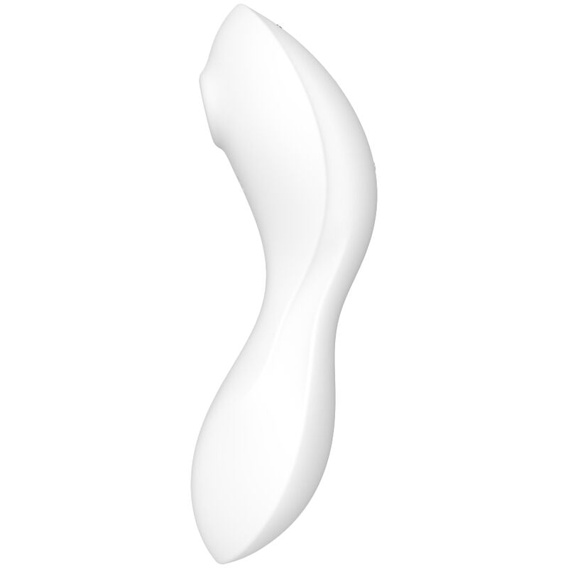 SATISFYER - CURVY TRINITY 5 AIR PULSE STIMULATOR & VIBRATOR APP BLUE - Amore24