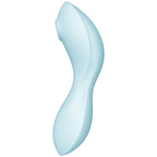 SATISFYER - CURVY TRINITY 5 AIR PULSE STIMULATOR & VIBRATOR APP BLUE - Amore24