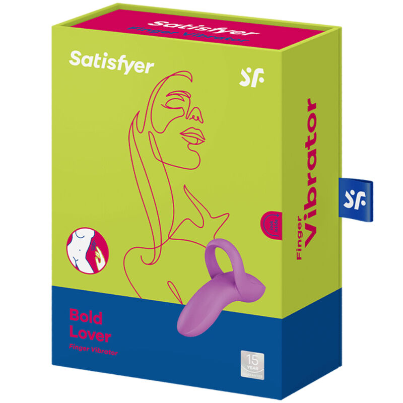 SATISFYER - BOLD LOVER FINGER VIBRATOR PINK - Amore24