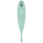 SATISFYER - TWIRLING PRO+ AIR PULSE STIMULATOR & VIBRATOR APP GREEN - Amore24