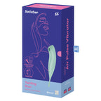 SATISFYER - TWIRLING PRO+ AIR PULSE STIMULATOR & VIBRATOR APP GREEN - Amore24