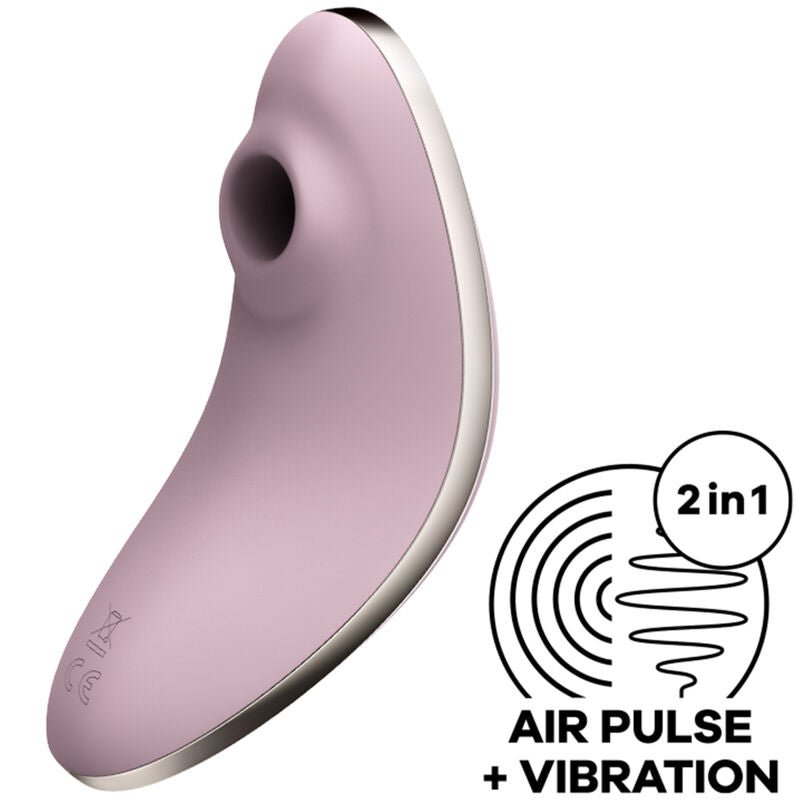 SATISFYER - VULVA LOVER 1 AIR PULSE STIMULATOR & VIBRATOR VIOLET - Amore24
