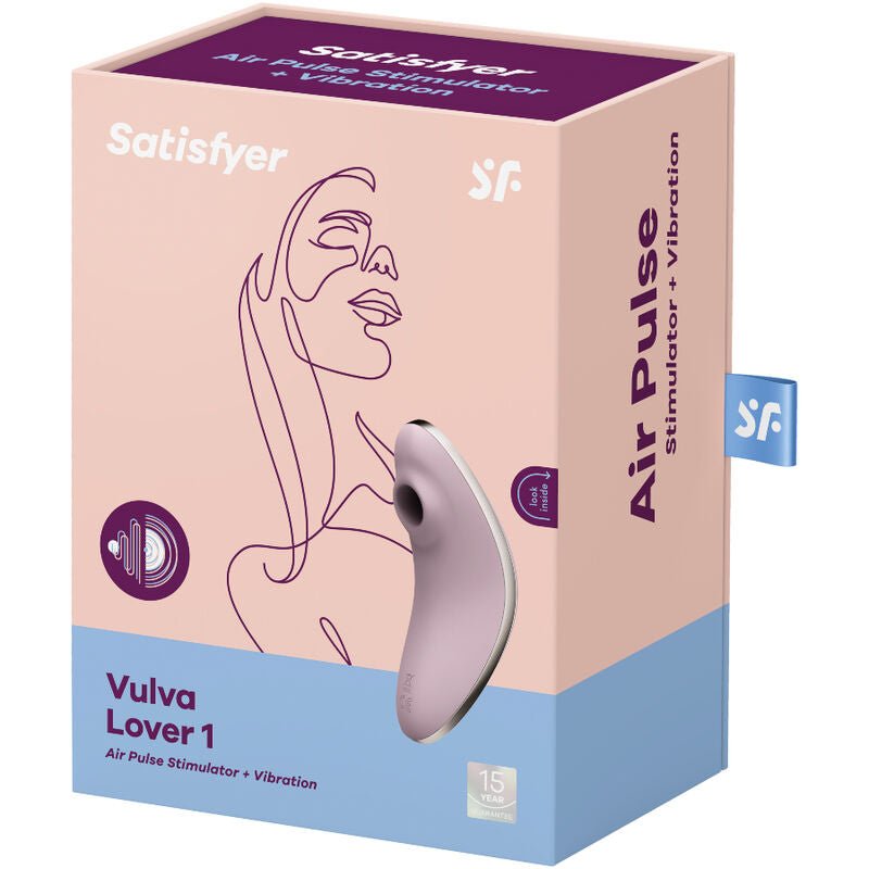 SATISFYER - VULVA LOVER 1 AIR PULSE STIMULATOR & VIBRATOR VIOLET - Amore24