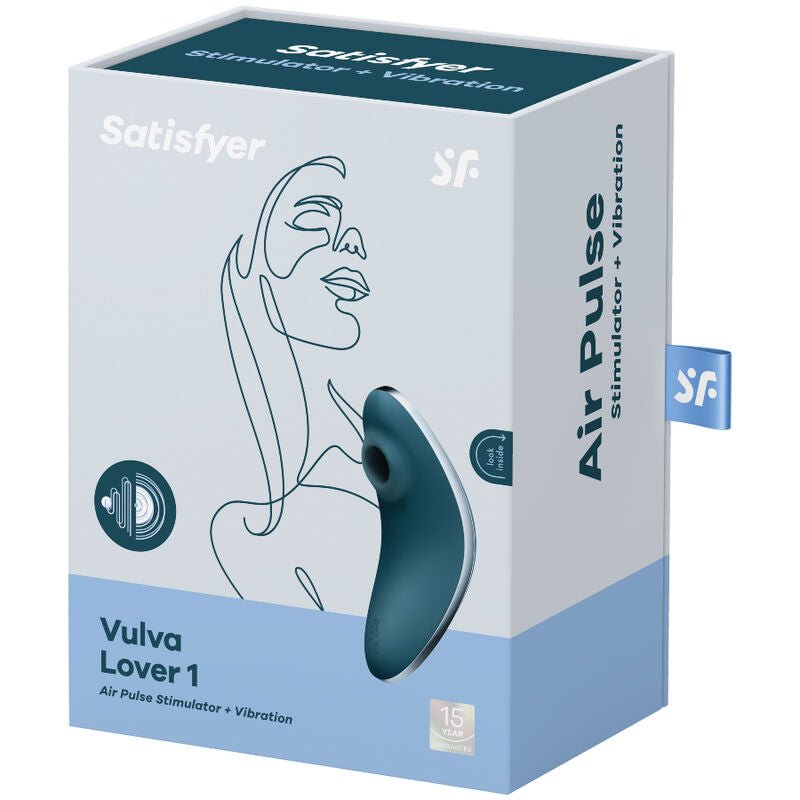 SATISFYER - VULVA LOVER 1 AIR PULSE STIMULATOR & VIBRATOR VIOLET - Amore24