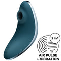SATISFYER - VULVA LOVER 1 AIR PULSE STIMULATOR & VIBRATOR VIOLET - Amore24